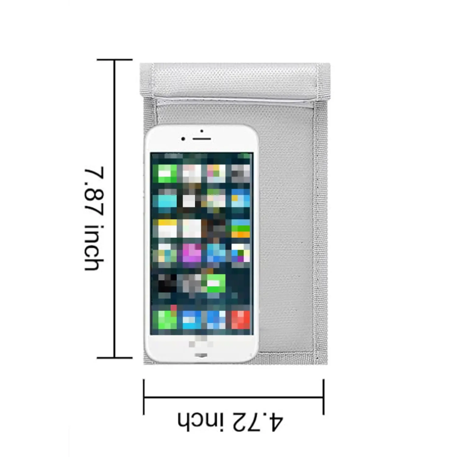 Sac bloqueur de signal pour clés de voiture, pochette RFID étanche et ignifugée, sac de Faraday pour clés de voiture, portefeuille et téléphone, protection antivol 10