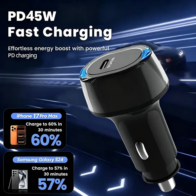 Chargeur de voiture optionnel en situation