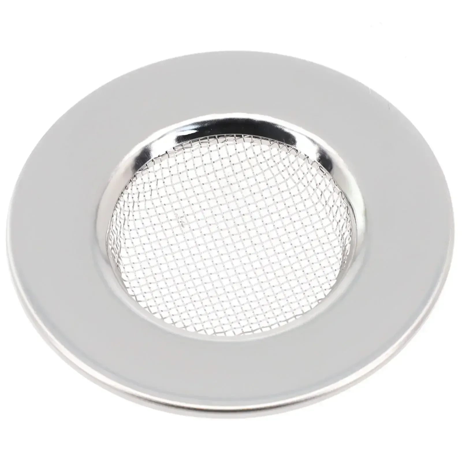 Bouchon attrape-cheveux en acier inoxydable pour baignoire, Ø 7,5 cm