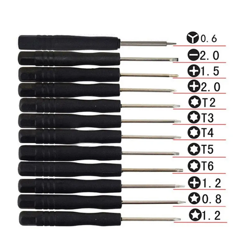 Mini jeu de tournevis de précision magnétique multifonctionnel, outils de réparation pour iPhone 7, Samsung, HTC, téléphone, tablette et PC, 12 pièces 6