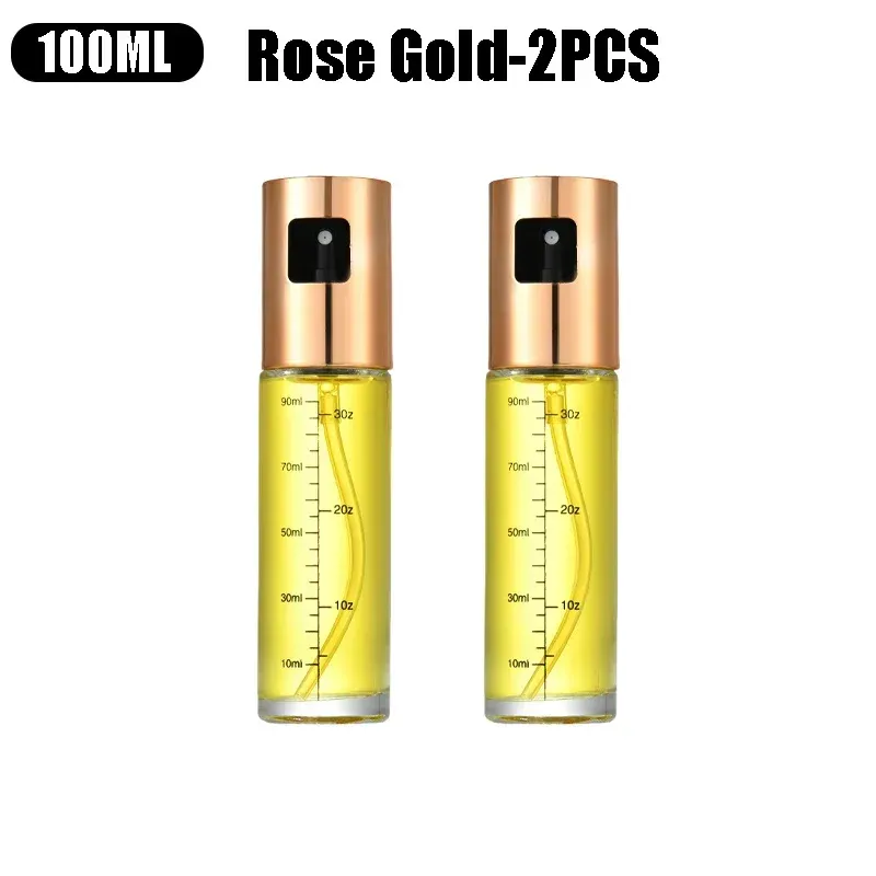 Bouteille pulvérisatrice d'huile d'olive en acier inoxydable, ustensile de cuisine portable pour la cuisson, salades et barbecue, vaporisateur en verre, 100 ml 14