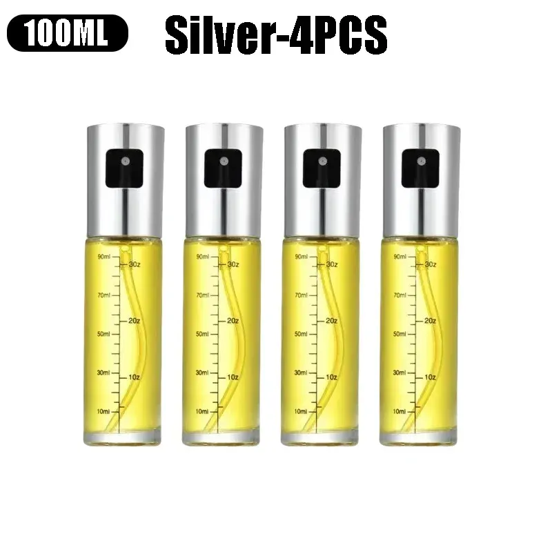 Bouteille pulvérisatrice d'huile d'olive en acier inoxydable, ustensile de cuisine portable pour la cuisson, salades et barbecue, vaporisateur en verre, 100 ml 16