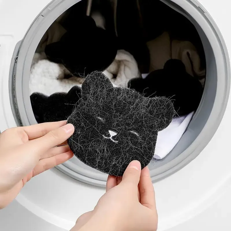 Boules de lavage en forme d'ours (lot de 2 à 6) pour retirer les poils d'animaux, réutilisables, attrape-peluches pour machine à laver 5