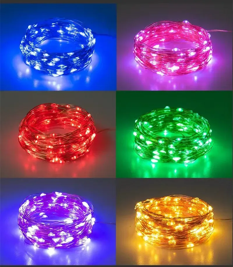 Détail de la guirlande lumineuse