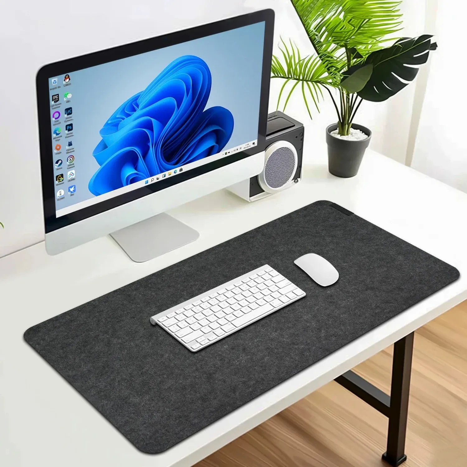Tapis de bureau XXL en situation
