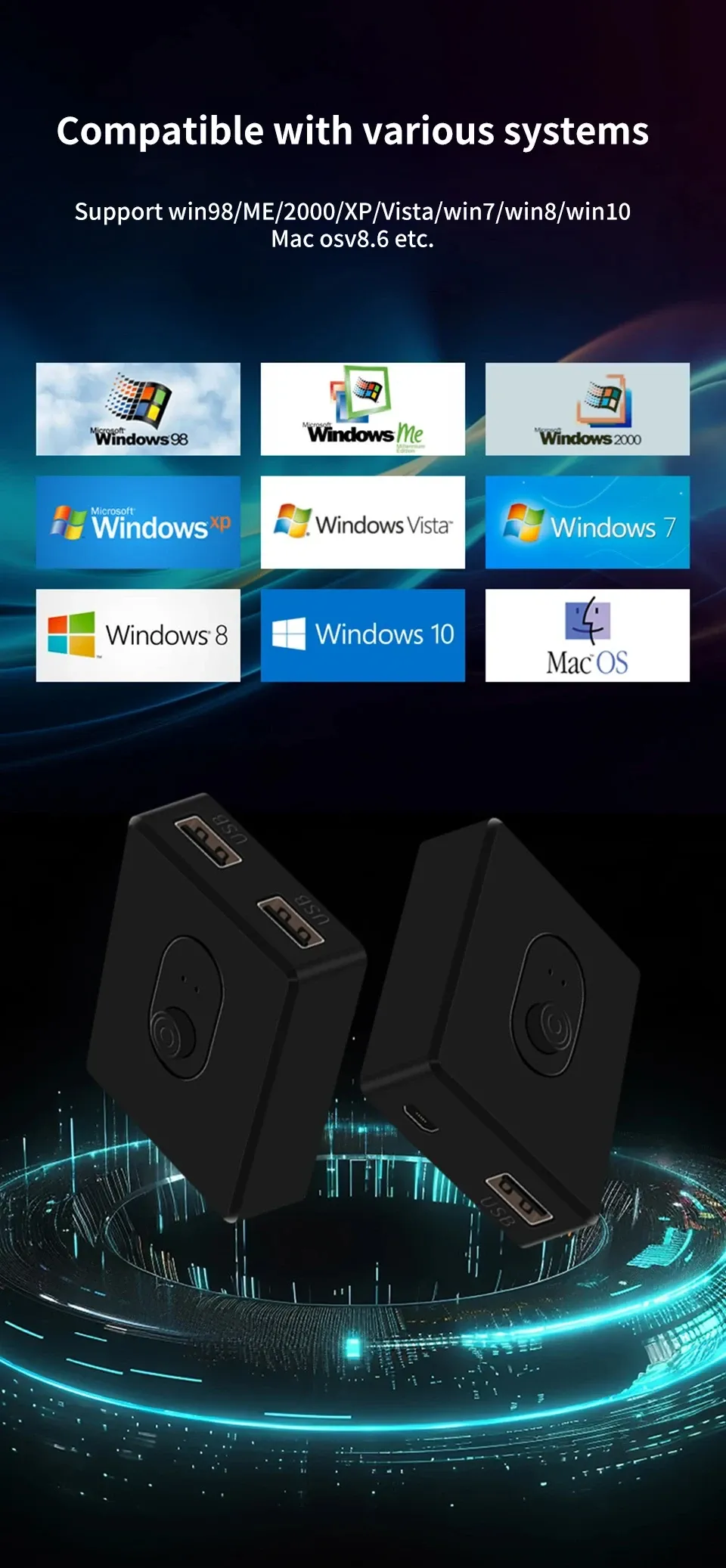 Commutateur KVM dans un bureau moderne