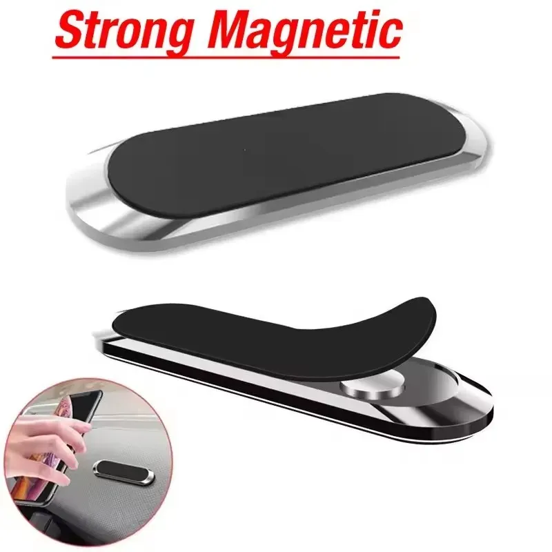 Support magnétique pour téléphone de voiture rotatif, compact, en métal, avec aimant puissant, compatible iPhone 16, Xiaomi, Huawei et Samsung