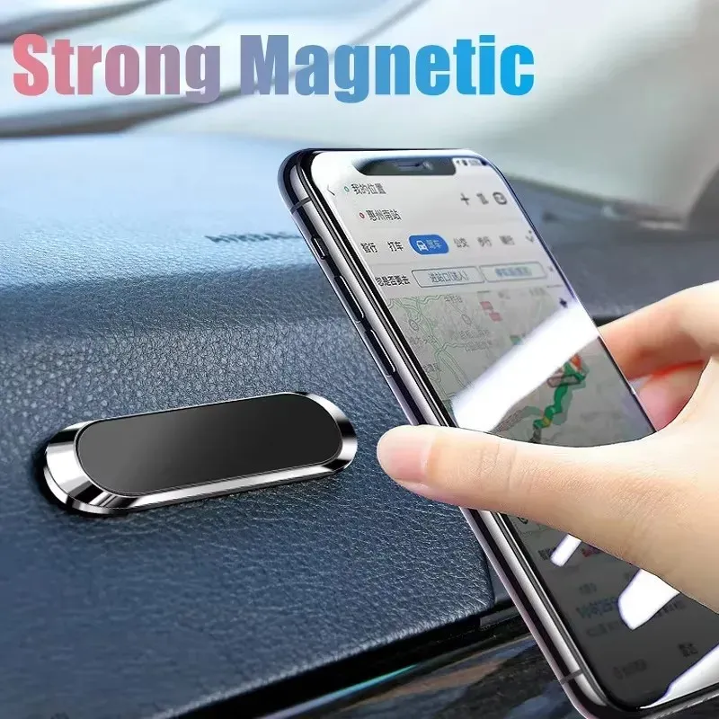 Support magnétique pour téléphone de voiture rotatif, compact, en métal, avec aimant puissant, compatible iPhone 16, Xiaomi, Huawei et Samsung 2