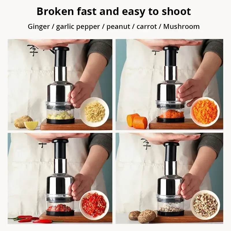 Coupe-oignon Chopper électroplaqué PMurcia Gar1995, hachoir à tomates et écraseur de fruits et légumes, outil de cuisine multifonction pour la maison 3