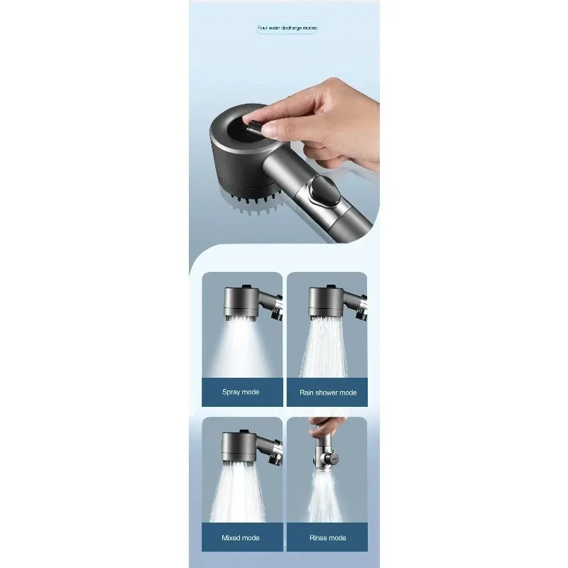 Détail de la brosse de massage intégrée