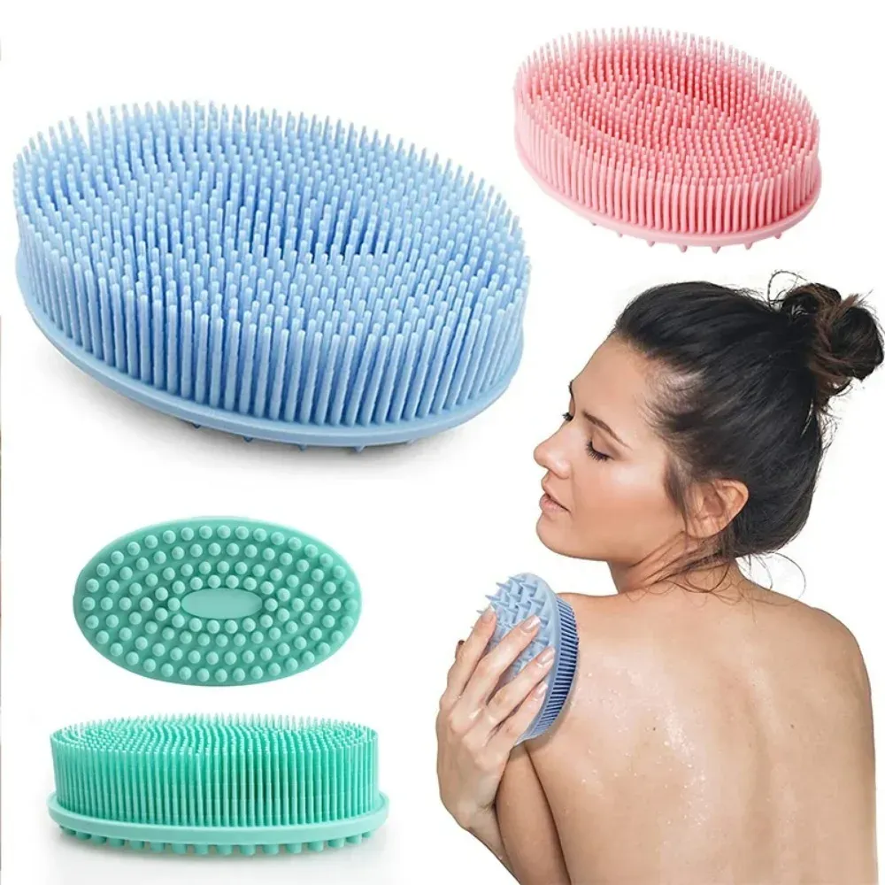 Brosse exfoliante en silicone pour le corps, éponge de douche et massage à sec 2