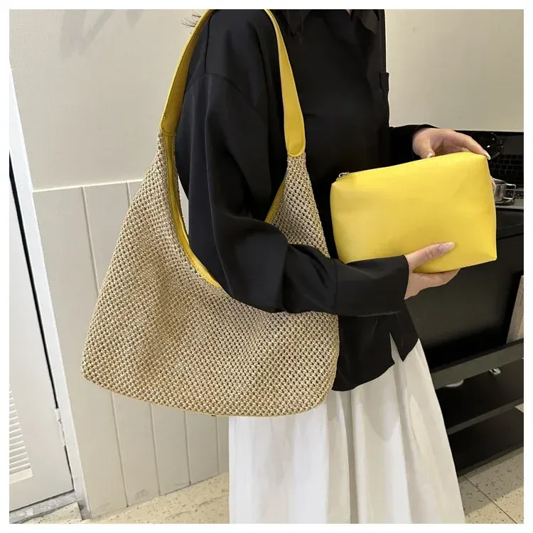 Sac tissé, élégance estivale