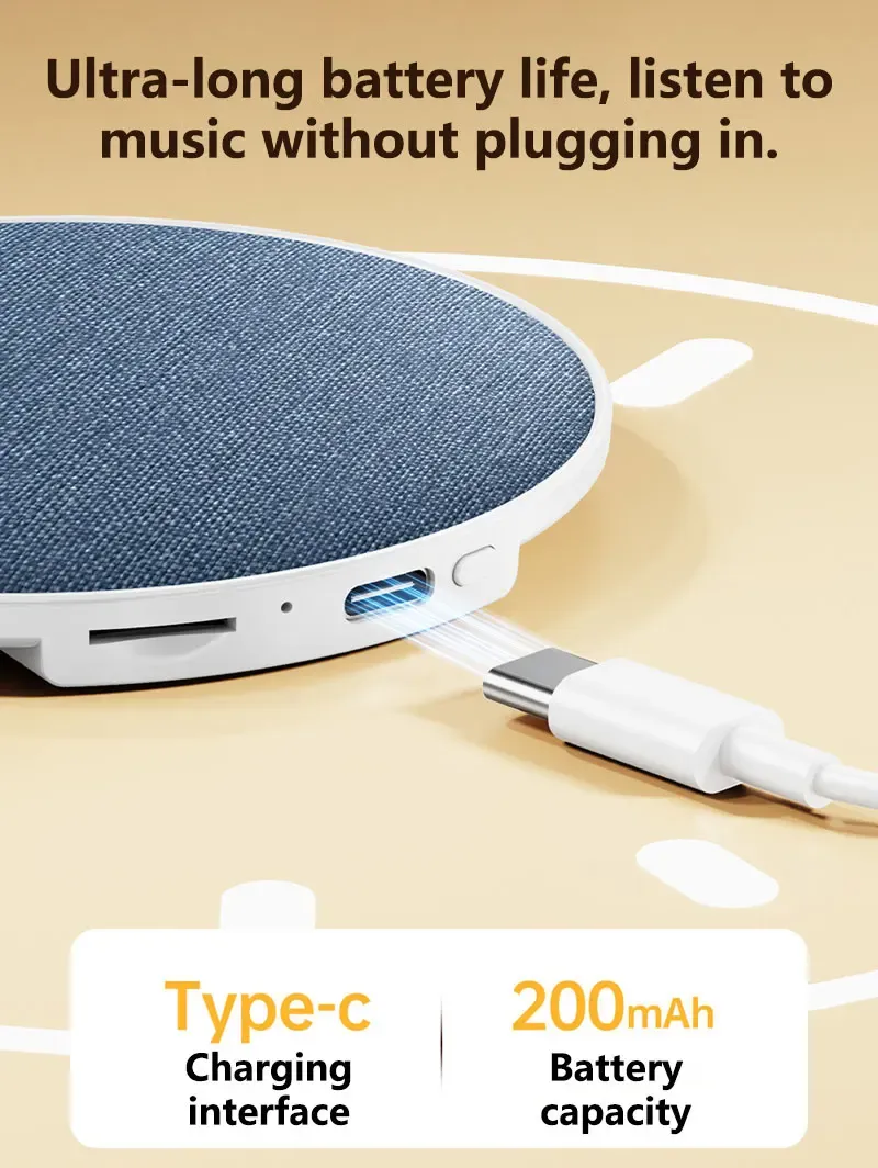 Haut-parleur sans fil pour oreiller 360° Bluetooth 5.4, son surround stéréo HiFi, aide au sommeil et audio privé 6