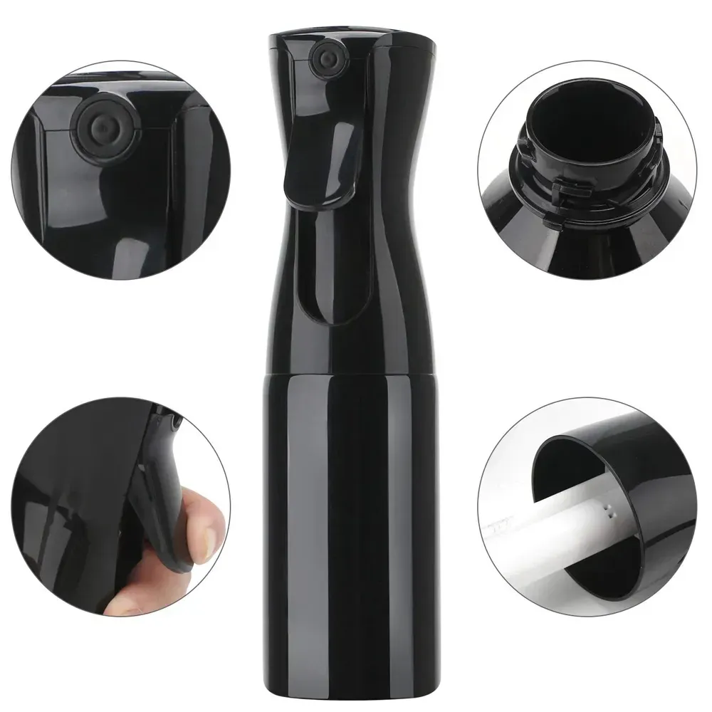 Bouteille de pulvérisation pour coiffure 200 ml, flacon atomiseur haute pression pour barbier et salon de beauté, bouteille de recharge