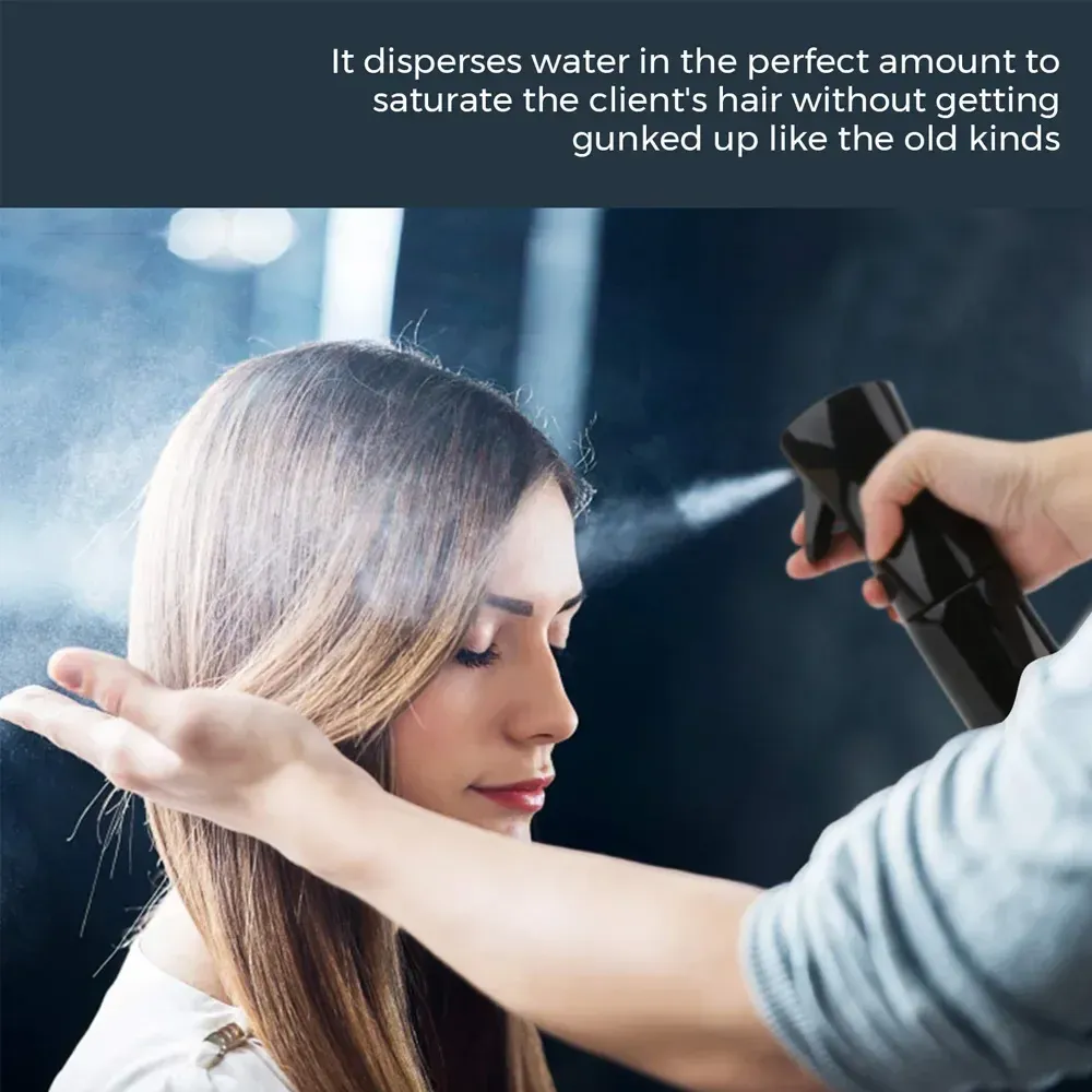 Bouteille de pulvérisation pour coiffure 200 ml, flacon atomiseur haute pression pour barbier et salon de beauté, bouteille de recharge 2