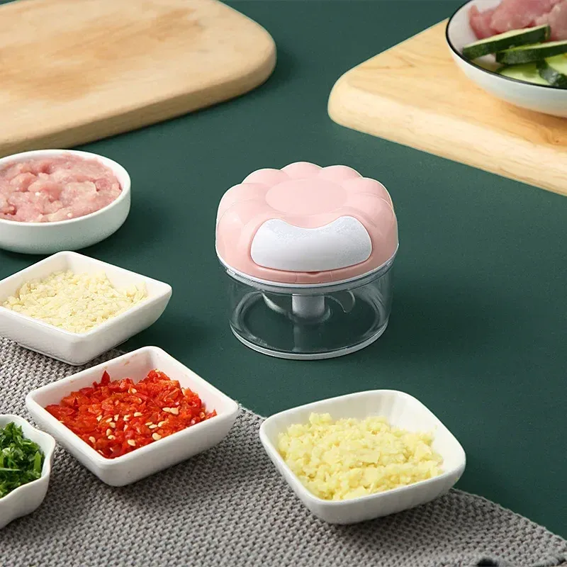 Presse-ail manuel, mini hachoir à ail multifonction, coupe-légumes, hachoir à viande, gadgets de cuisine 3