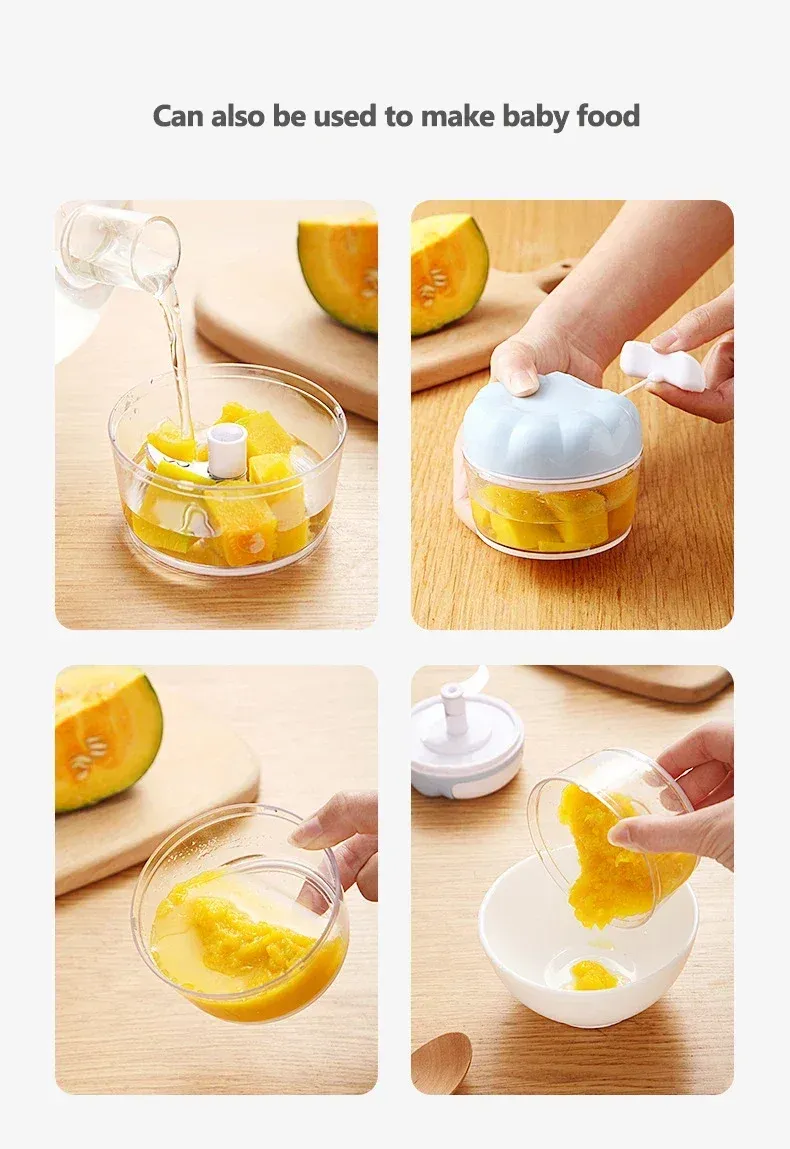 Broyage de fruits et d'aliments variés