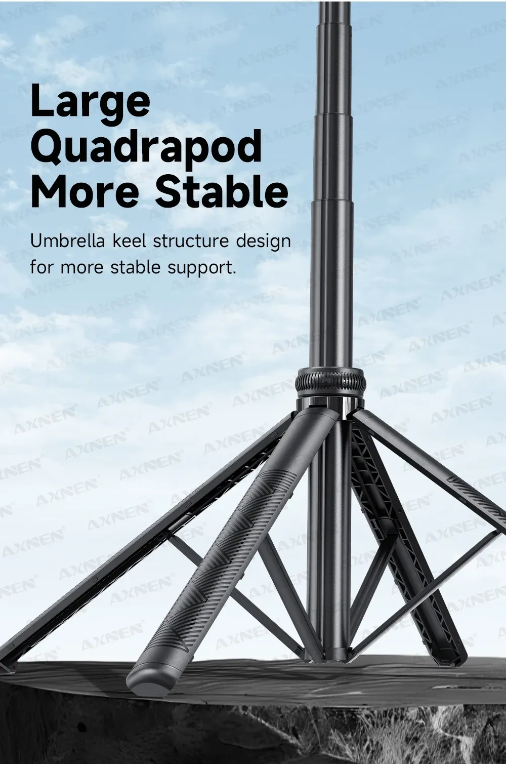 Structure du trépied quadrupode stable