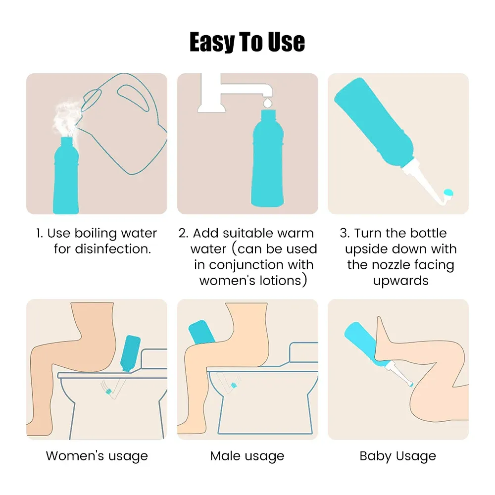 Pulvérisateur bidet de voyage, ambiance lifestyle