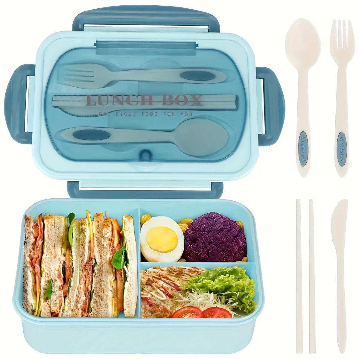 Boîte à lunch portable, vue rapprochée