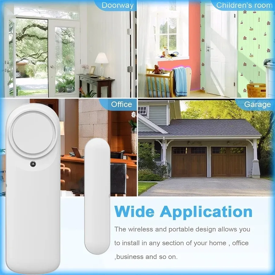 Capteur intelligent d'ouverture de porte et fenêtre Tuya Wi-Fi et Bluetooth, compatible Alexa et Google Assistant 2