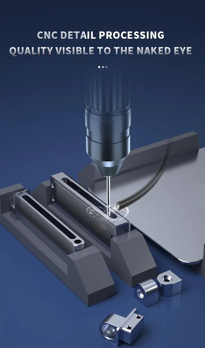 Support de tablette en aluminium, finition