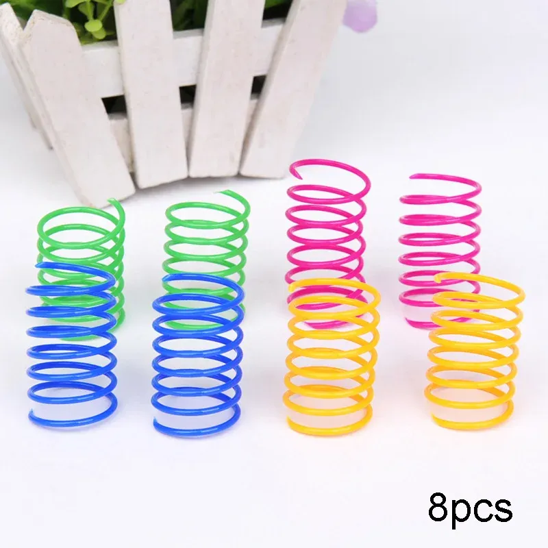Ressorts colorés en spirale