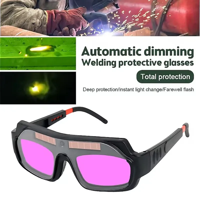 Lunettes de soudage à assombrissement automatique, protection contre la lumière intense