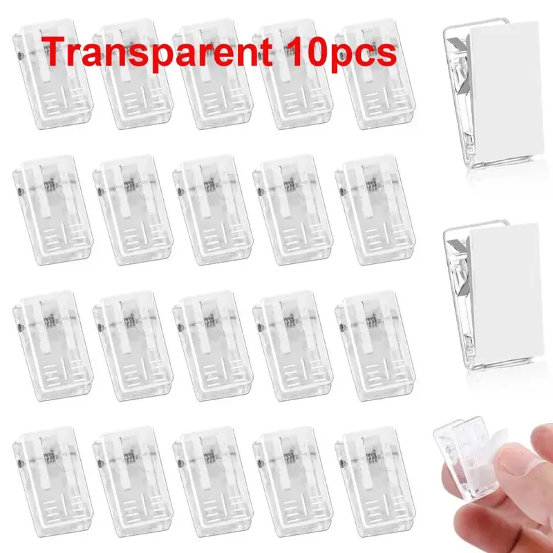 Détail des clips à ressort transparents