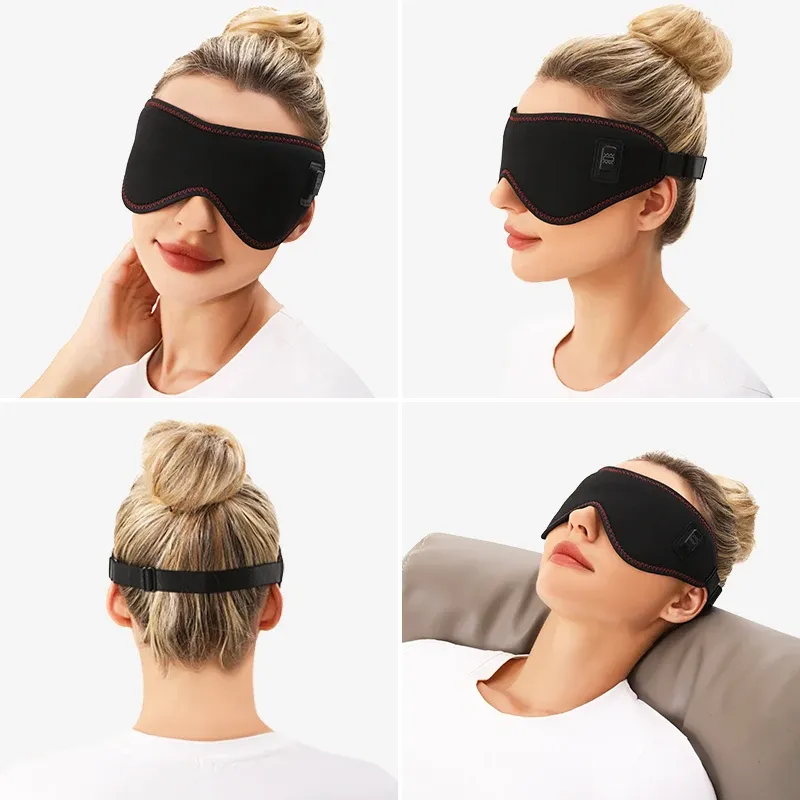 Masque chauffant massant pour les yeux, finition