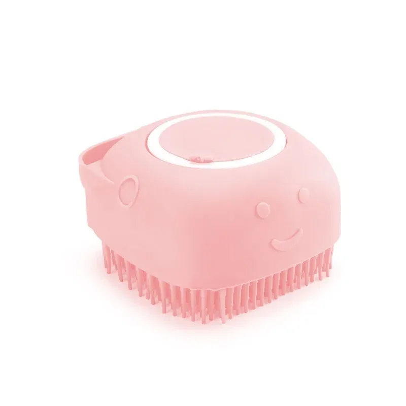 Gant de massage en silicone pour le bain des chiens, brosse de nettoyage pour animaux de compagnie, peigne pour chiens et chats, outil de toilettage avec distributeur de shampoing 7