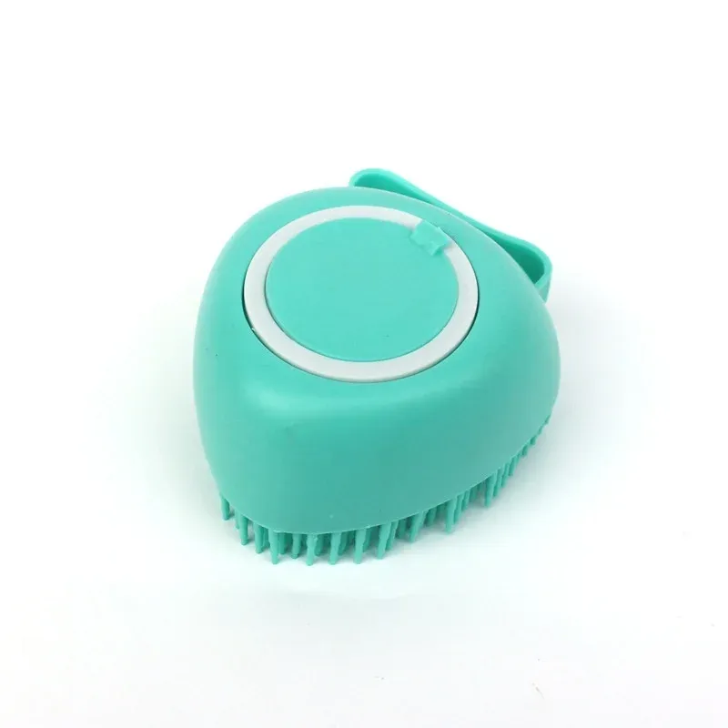Gant de massage en silicone pour le bain des chiens, brosse de nettoyage pour animaux de compagnie, peigne pour chiens et chats, outil de toilettage avec distributeur de shampoing 15