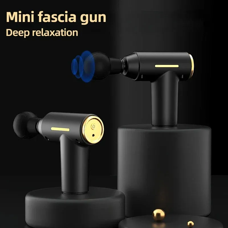 Mini pistolet de massage musculaire portable, pistolet de massage à vibrations, soulagement des douleurs corporelles, du cou et du dos, outil de relaxation musculaire profonde 2