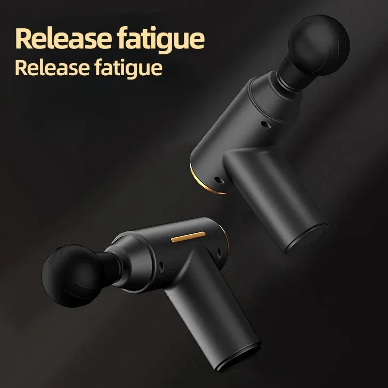Mini pistolet de massage musculaire portable, pistolet de massage à vibrations, soulagement des douleurs corporelles, du cou et du dos, outil de relaxation musculaire profonde 4