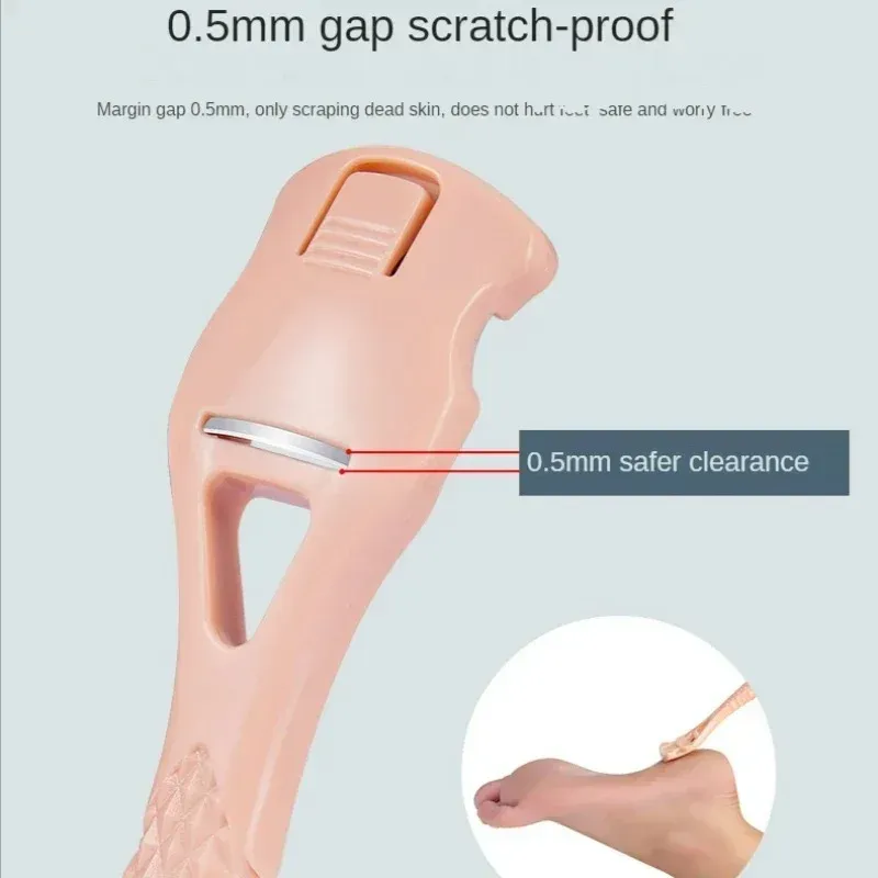 Râpe à pied professionnelle en acier inoxydable avec manche en plastique, pour l'élimination des callosités, cors et peau dure, outil de pédicure et de soin des ongles 4