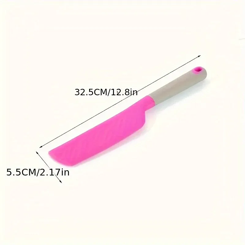 Spatule en silicone extra large – Ustensile de cuisine résistant à la chaleur, antiadhésif et souple, adapté à la cuisine, à la pâtisserie et au mélange 3