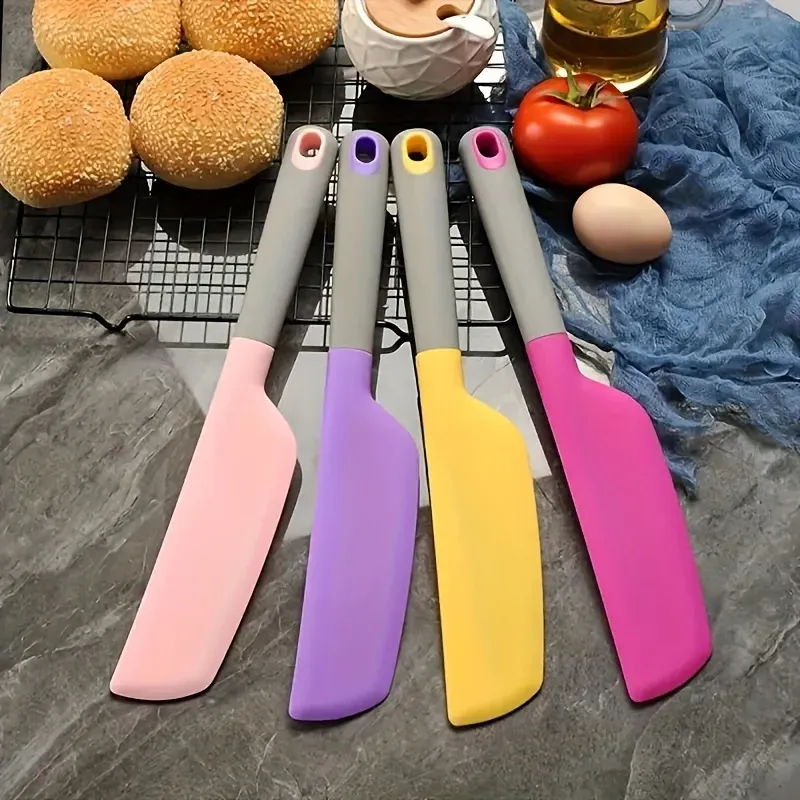 Spatule en silicone extra large – Ustensile de cuisine résistant à la chaleur, antiadhésif et souple, adapté à la cuisine, à la pâtisserie et au mélange 5