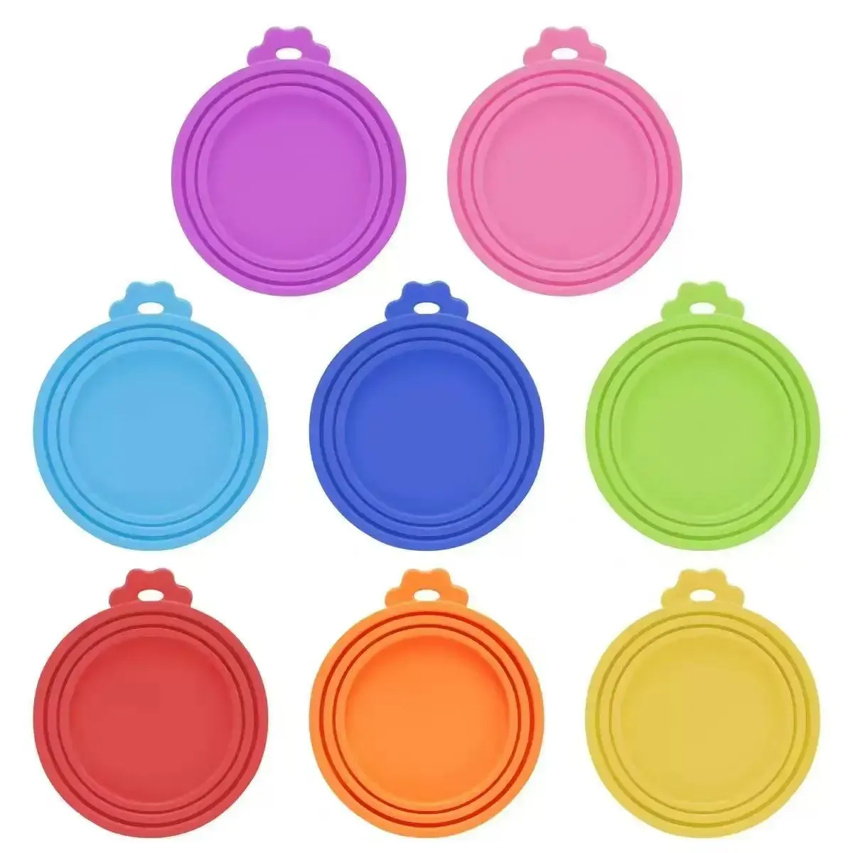 Couvercles en silicone réutilisables 3 en 1 pour boîtes de conserve pour chiens et chats, lot de 2 à 5 pièces, conservation de la fraîcheur et organisation de la cuisine, accessoires pour animaux de compagnie. 4