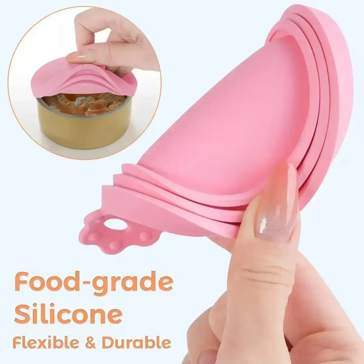 Couvercle silicone pour boîte de pâtée pour chiens et chats