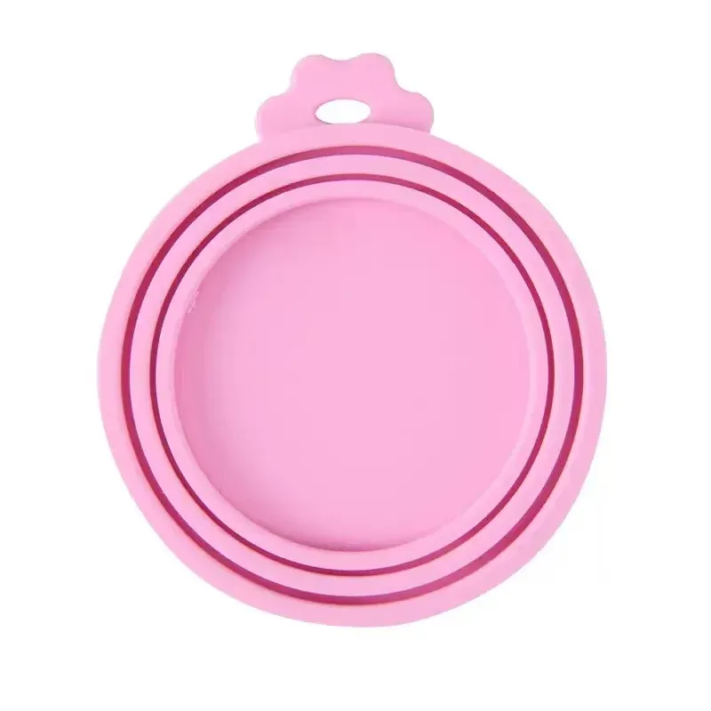 Couvercles en silicone réutilisables 3 en 1 pour boîtes de conserve pour chiens et chats, lot de 2 à 5 pièces, conservation de la fraîcheur et organisation de la cuisine, accessoires pour animaux de compagnie. 7