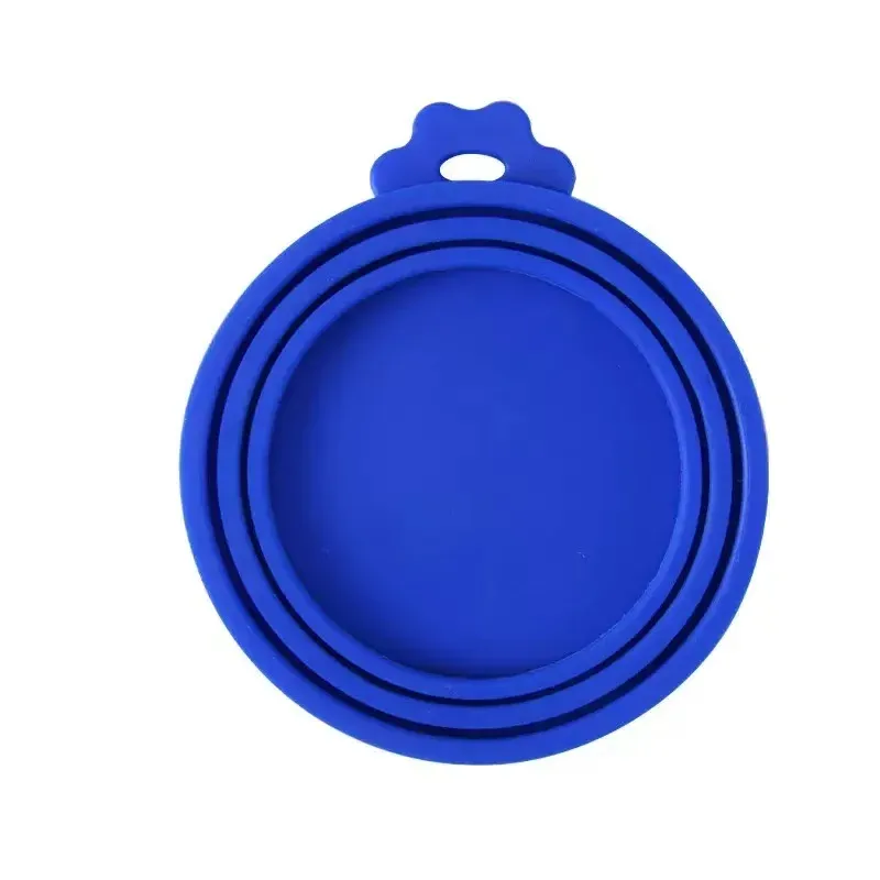 Couvercles en silicone réutilisables 3 en 1 pour boîtes de conserve pour chiens et chats, lot de 2 à 5 pièces, conservation de la fraîcheur et organisation de la cuisine, accessoires pour animaux de compagnie. 9