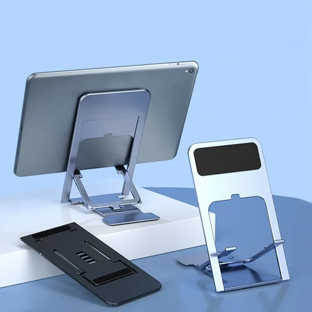 Support universel de bureau pour téléphone portable, compatible iPhone et iPad, réglable et pliable