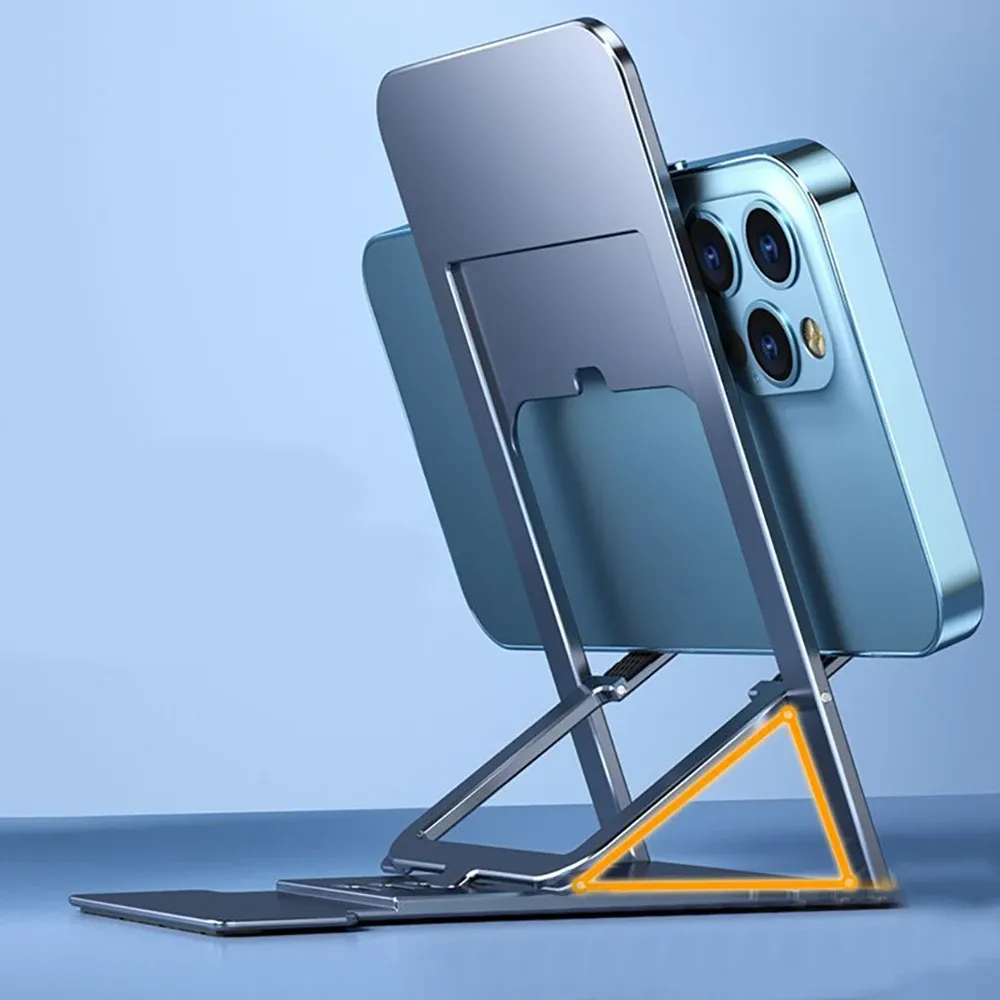 Support universel de bureau pour téléphone portable, compatible iPhone et iPad, réglable et pliable 6