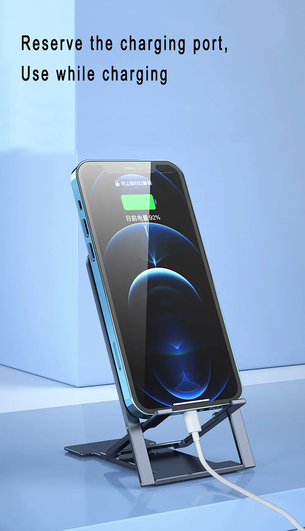 Support universel de bureau pour téléphone, compatibilité