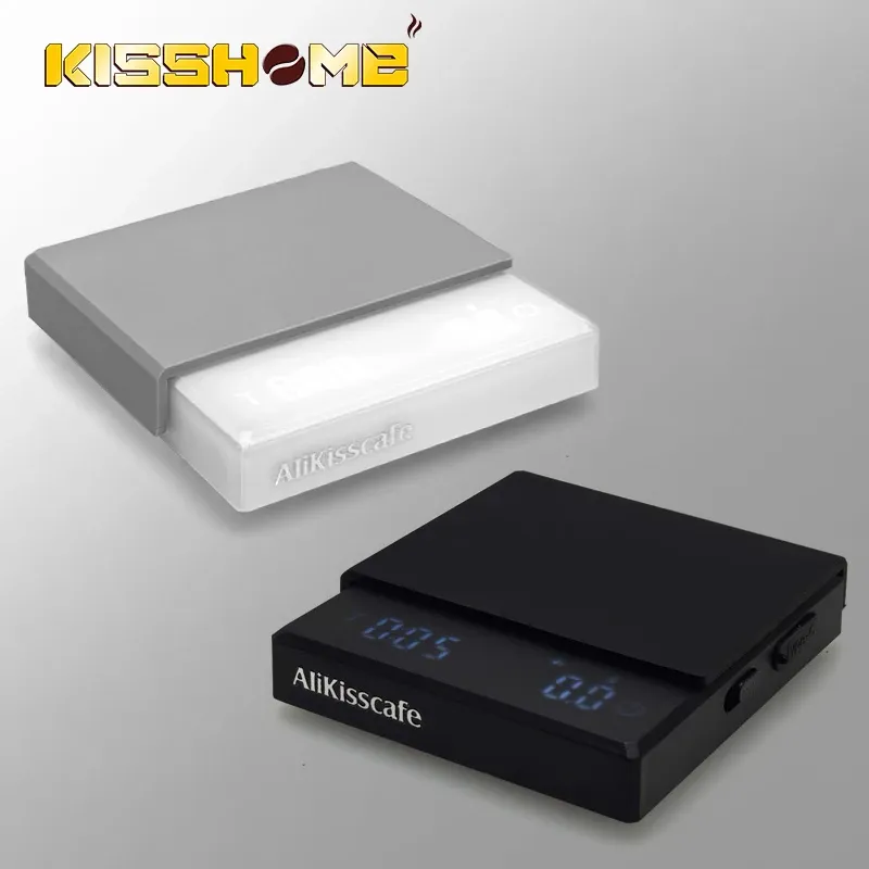 Balance à café numérique de cuisine avec minuterie, balance électronique de précision 0,1 g, accessoire pour expresso et barista