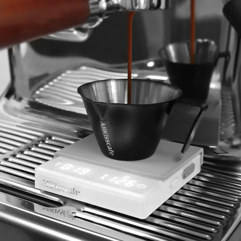 Balance à café numérique de cuisine avec minuterie, balance électronique de précision 0,1 g, accessoire pour expresso et barista 5