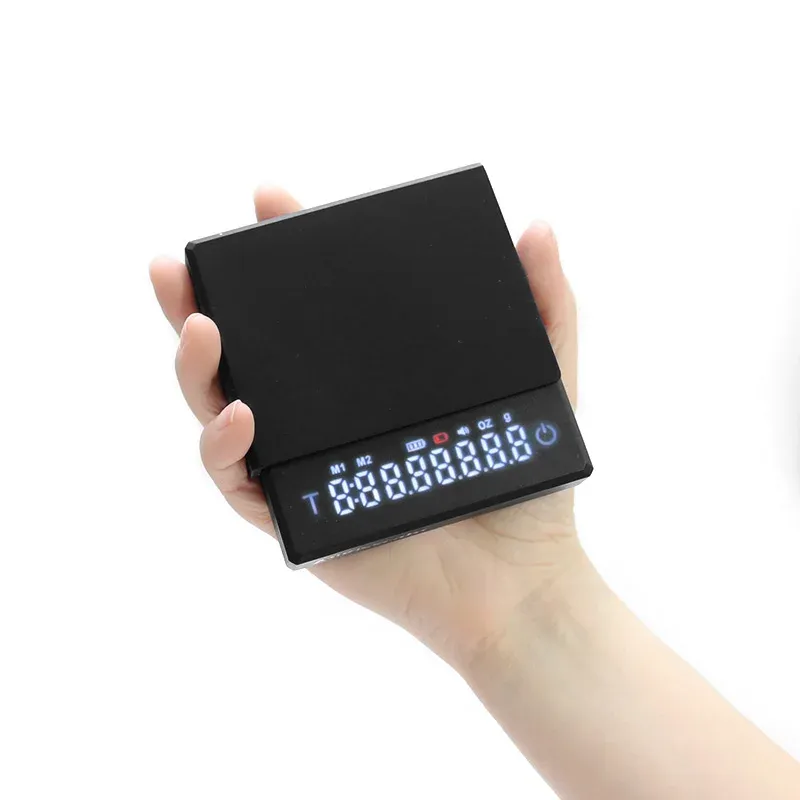 Balance à café numérique de cuisine avec minuterie, balance électronique de précision 0,1 g, accessoire pour expresso et barista 6