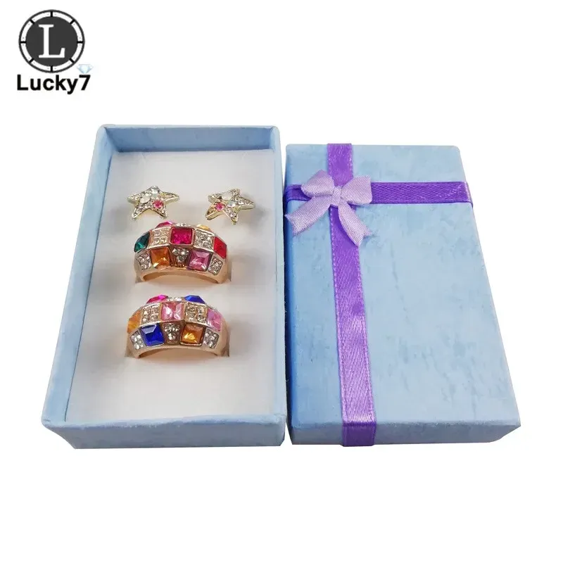 Boîte d'exposition pour ensembles de bijoux (lot de 12) – Collier, boucles d'oreilles et bague – 5 x 8 x 2,5 cm 6