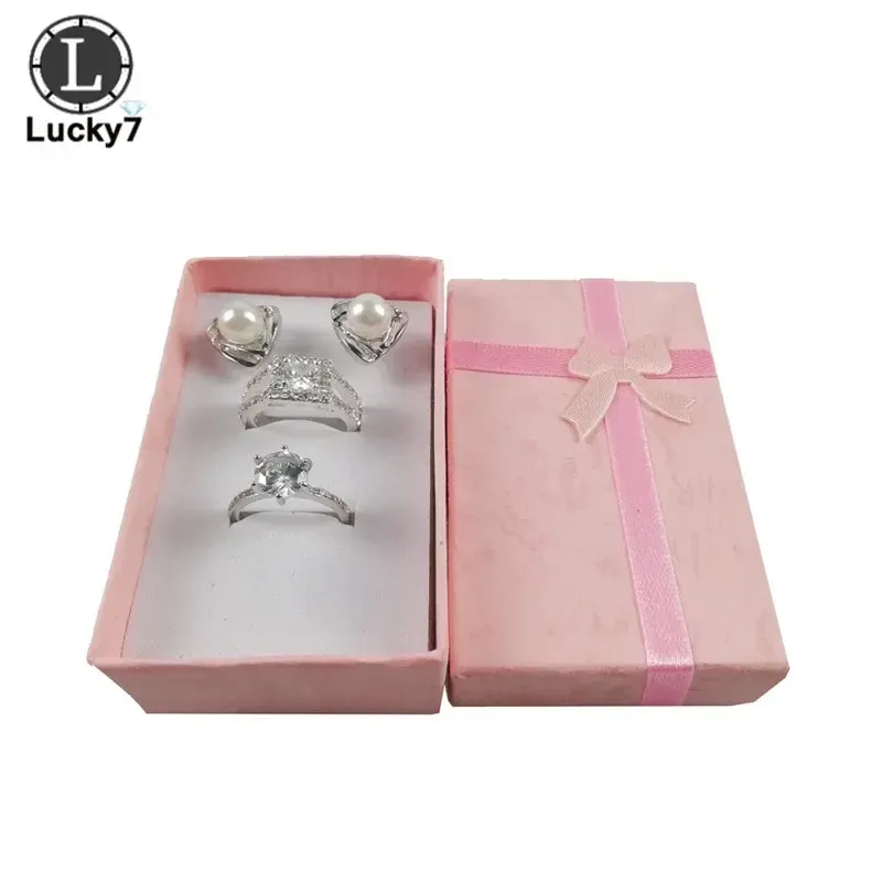 Boîte d'exposition pour ensembles de bijoux (lot de 12) – Collier, boucles d'oreilles et bague – 5 x 8 x 2,5 cm 14