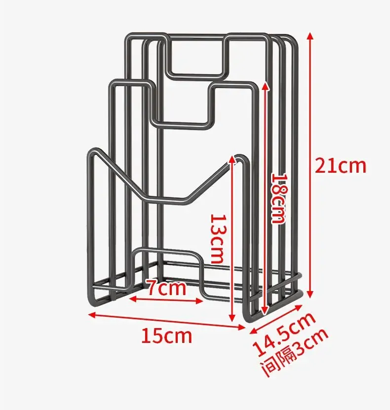 Détail du support de couvercle multicouche